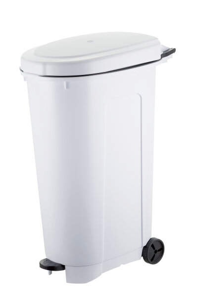 Treteimer 110 Liter Weiss