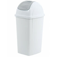 Abfalleimer mit Schwenkdeckel 65 Liter weiss